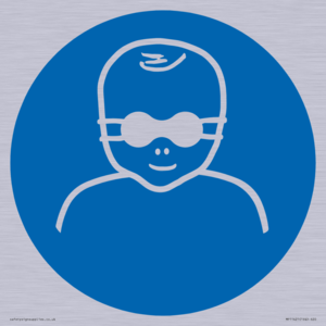 Mandatory: Protect infants eyes with opaque eye protection